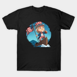 Uncle Sam Cartoon T-Shirt